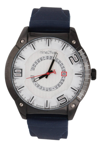 Reloj Para Hombre Nine2five *sr626sw*. Azul Negro Blanco (Usado)