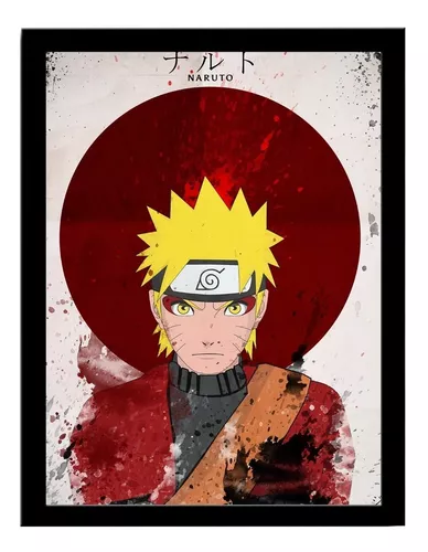 Quadro Decorativo Naruto Clássico Anime 33x43cm