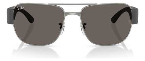 Óculos De Sol Quadrado Ray-ban Rb3756 004/b1 59 Cinza Fosco