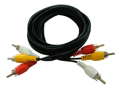 Cable Audio Y Video Rca 3x3 M/m 1.8 Metros Nisuta Ns-crca32