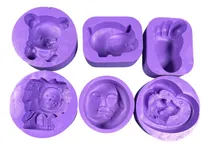 Comprar Moldes Para Velas. Moldes De Silicona 6 Unidades Kit B