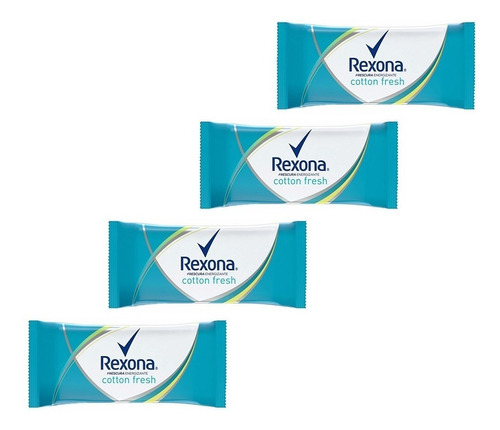 Jabón De Tocador Glicerina Cotton Rexona 3x125g X 4u