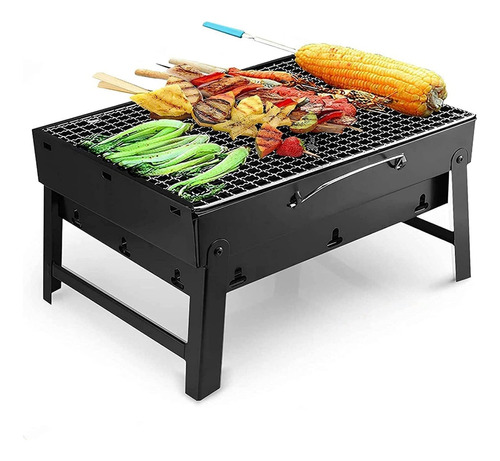 Parrilla De Carbon Portatil Plegable Barbacoa Al Aire Libre