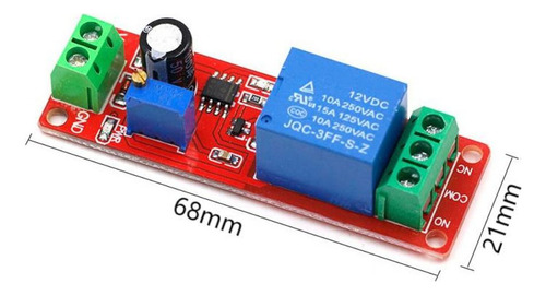 Interruptor Temporizador Ne555 Módulo De Desconexão Ajustáve