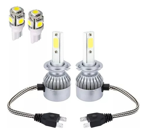 Kit Luces Led Cree H7  Peugeot 206 7600 Lumenes