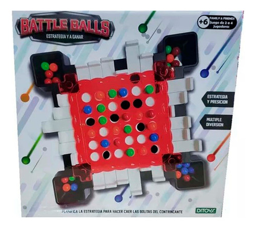 Battle Balls Game Estrategia Y Precision Juego Mesa Ditoys