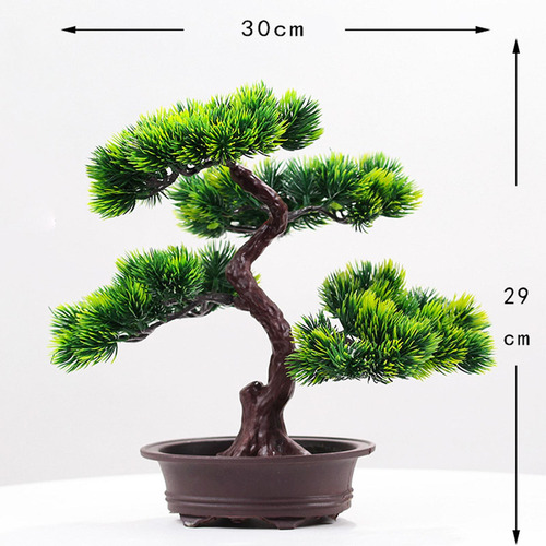 Bonsái Artificial De Simulación De Árbol Con Maceta /