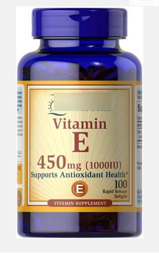 Vitamina E 1000 Iu 100 Soft Gel Traído De Usa 