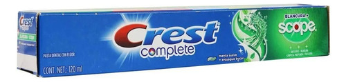 Pasta Dental Crest Complete Blancura+scope 120ml