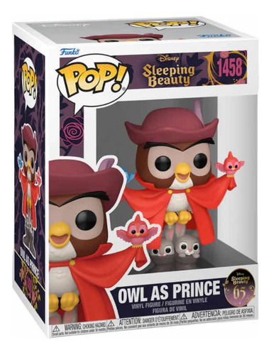 Coruja da Bela Adormecida Funko Pop como Príncipe #1458