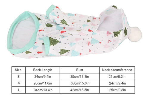 Sudadera Con Capucha Para Perro Con Estampado De Árbol De Na