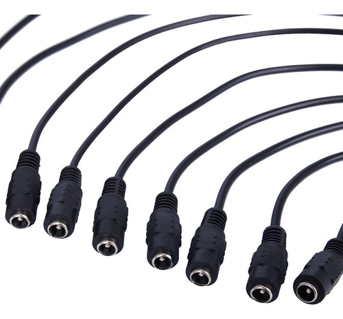 50 Unidades De 12 V Dc, Enchufe Hembra, Cable Conector 5.5