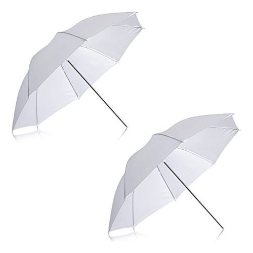 Neewer 2 Pack 33  84cm Blanco Paraguas Suave Translucido Par