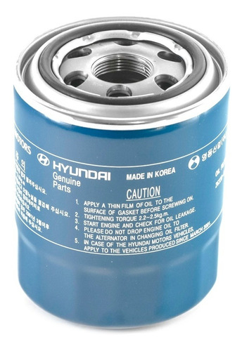 Filtro Aceite Hyundai Terracan 2.9 J3 Dohc Tci 2003-2009