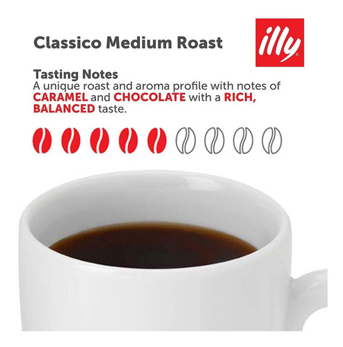Café Illy Molido Espresso Clásico Blend 100% Arábica 125 Gr