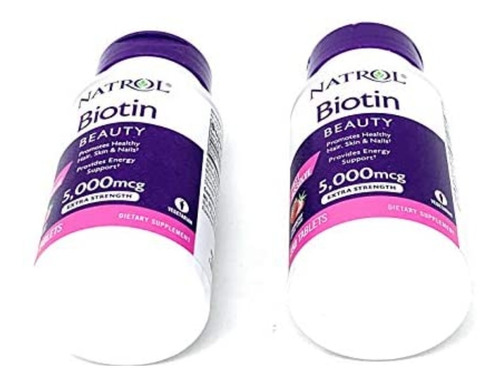 Biotin De 5000 Mcg  Marca Natrol Contiene 250 Unidades 