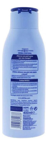 Crema Nivea Body Soft Milk Piel Seca Frasco 400 Ml