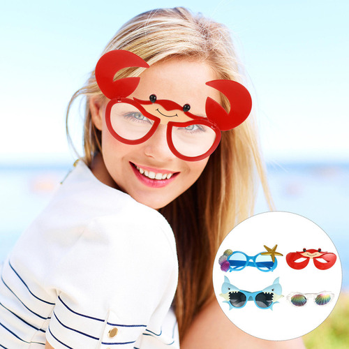 Gafas Decorativas Y Ropa, 4 Piezas