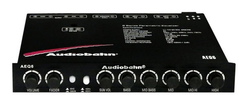 Ecualizador Paramétrico 5 Bandas Audiobahn Aeq6