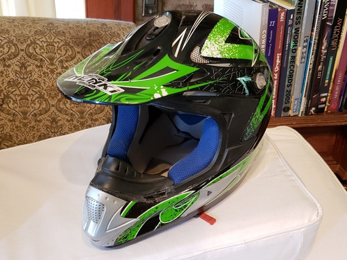 Casco Nenki Verde Motocross (aprobado - Talle M)