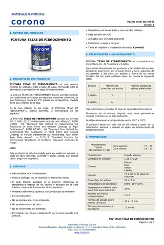Pintura Tejas Fibrocemento Rojo 1gl