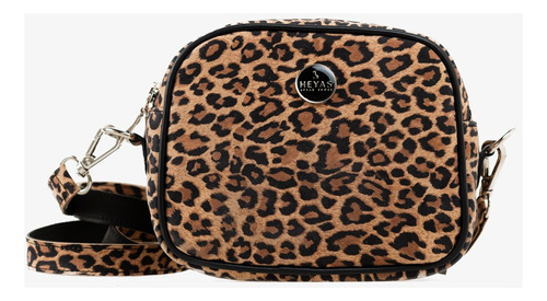 Cartera Heyas De Mujer De Cuero Zapo Leopardo Lisa Níquel Leopardo