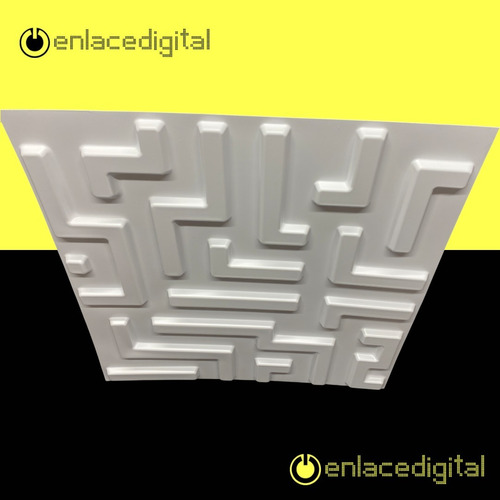 Imagen 4 de 6 de Panel Decorativo 3d Pvc Interior Exterior Blanco D098