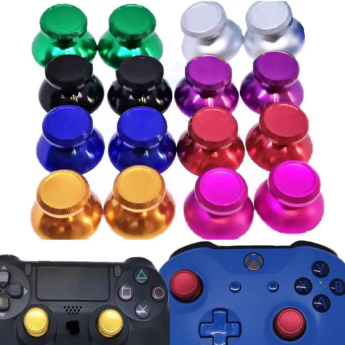 2 Tapas Capuchon Joystick Aluminio Para Control Xbox One Ps4