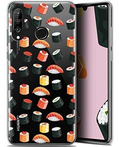 Estuche Ultradelgado Para Huawei P30 Lite Foodie Sushi Desig