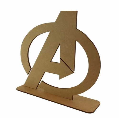 Imagem 3 de 4 de 5 Centro De Mesa Vingadores Mdf Cru Super Herói Decoração