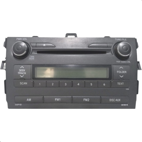 Aparelho Som Mp3 Original Toyota Corolla Xei 2.0 2008 Até 12
