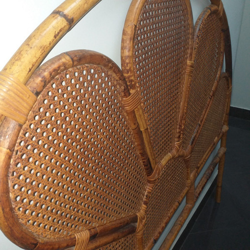 Copete De Rattan Para Cama Matrimonial