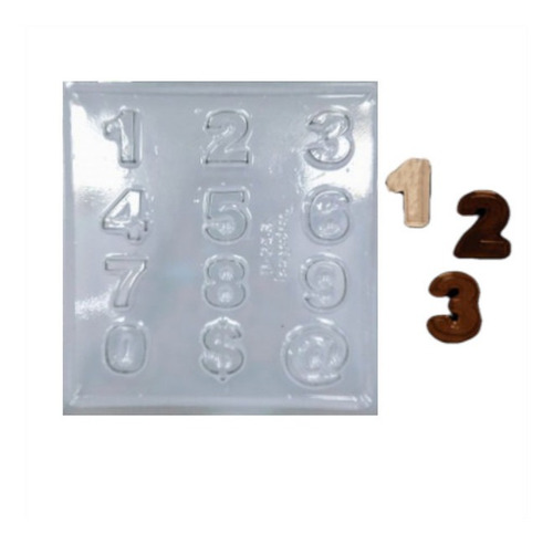 Molde/placa Para Bombon/souvenir Numeros  X4 - Cotillón Waf