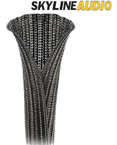 Imagen 3 de 7 de Nylon Malla Cubre Cable Piel De Serpiente Abierta Por 1m 3d