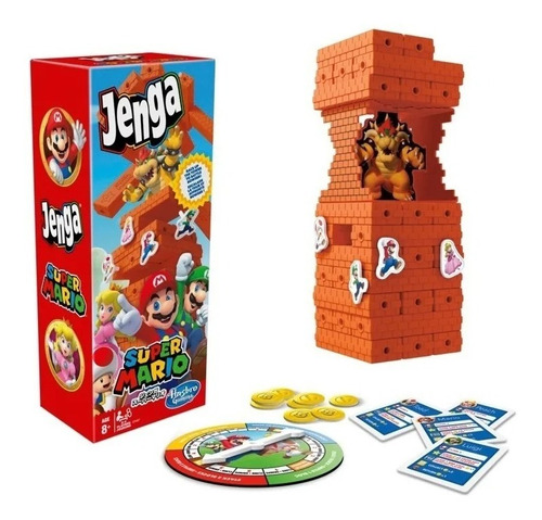 Jenga Super Mario Bross Juego De Mesa Hasbro E9487 Edución 