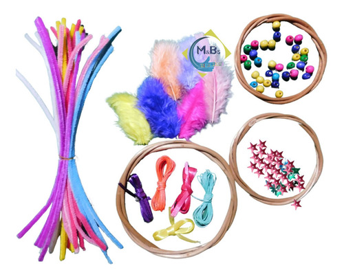 Imagen 6 de 10 de Kit Artesania Atrapasueños Juego Didactico Manualidades Niño