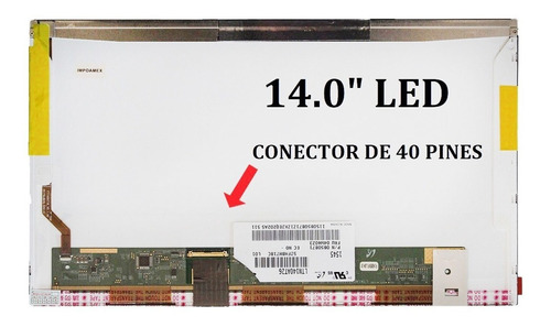 Pantalla Display 14 Led 40p Lenovo Ideapad B470
