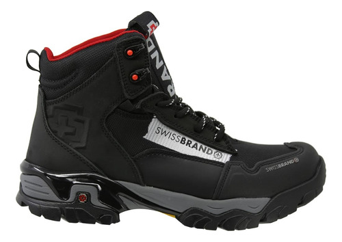 Bota Para Senderismo Swissbrand Alpes 407 Negro Hombre