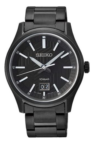 Seiko Relojes Macho Essentials Bif Quartz Black Dial