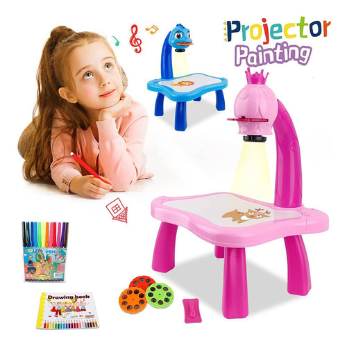 Puzzle Proyector Infantil Aprendiendo A Dibujar Mesa Musical