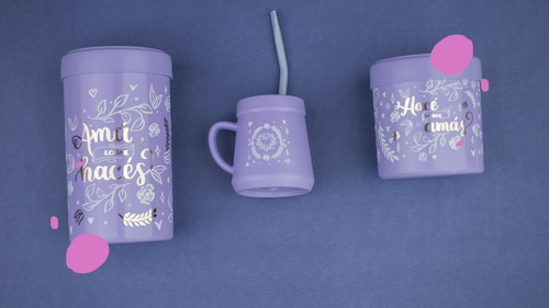 Set Caja Regalo Matero Yerbera Azucarera Mate Bombilla Madu