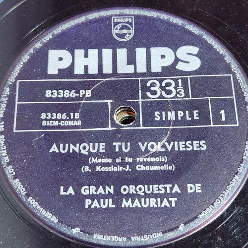 Simple La Gran Orquesta De Paul Mauriat Philips C9