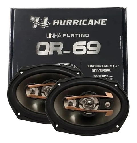 Par De Alto Hurricane Falantes 6x9  Qr694 300w Quadriaxial