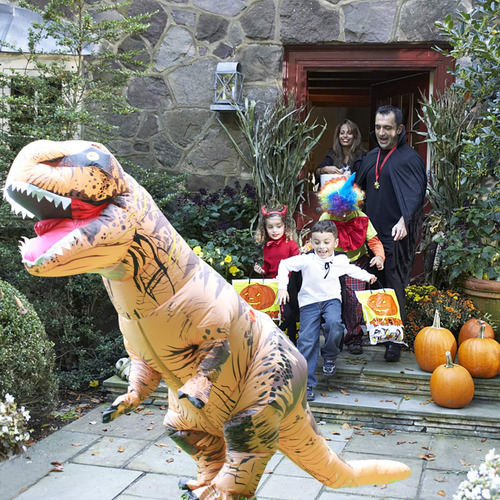 Fantasia De Dinossauro Inflável Para Adultos, Fantasia