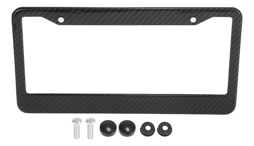 Soporte Matrícula Porta Placas Patrón Fibra Carbon Universal