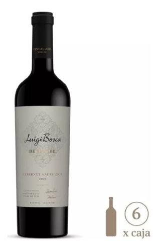 Vino Luigi Bosca De Sangre Cabernet Sauvignon 750ml X6 Unida