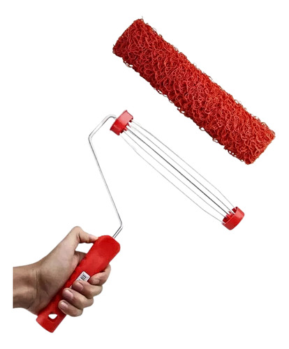 Rolo Para Textura Cabelo De Anjo 23cm Com Cabo Chapisco