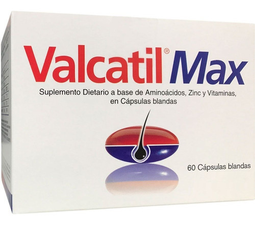 Valcatil Max Para Caída Del Pelo X 60 Cápsulas Blandas