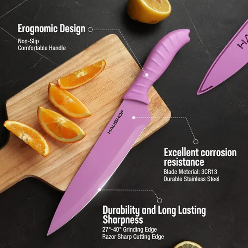 Juego De Cuchillos De Cocina 6 Piezas Acero Inoxidable Antia