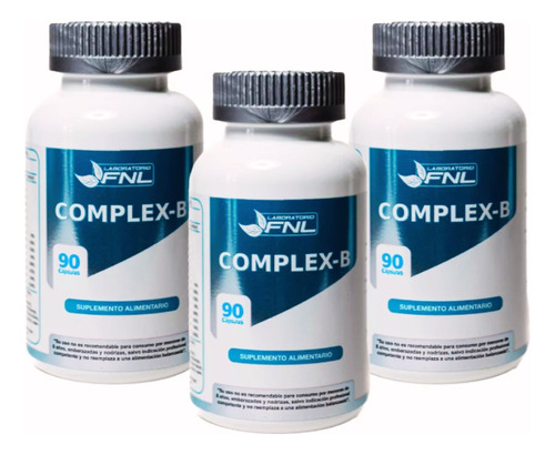 Vitaminas Complejo B Fnl 3 Frascos 3x90 Caps. Envio Gratis